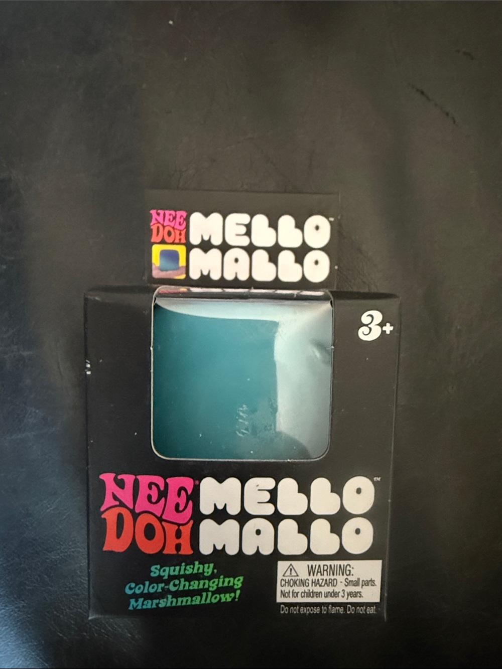 New Authentic Needoh Color-Changing Squishy Marshmallow Toy - Teal